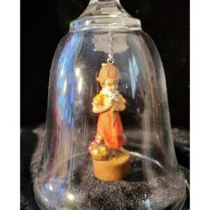 Original Dolfi Lead Crystal Bell Made In Italy -Wooden Christmas gifts